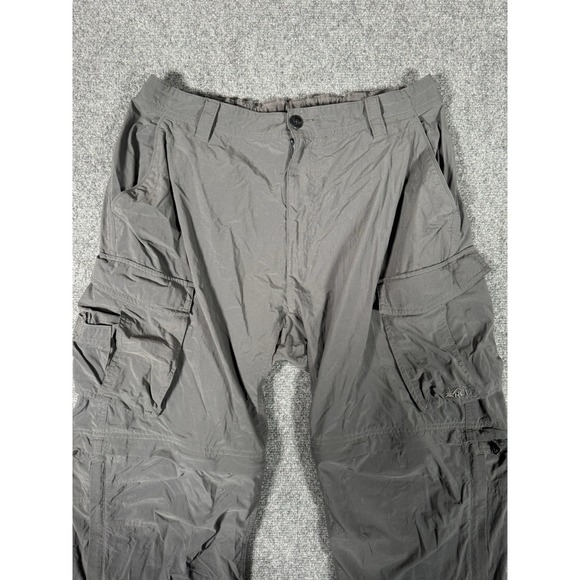REI Convertible Cargo Pants Mens Large Gray Lightweight Nylon Hiking 30" EUC - Picture 5 of 16